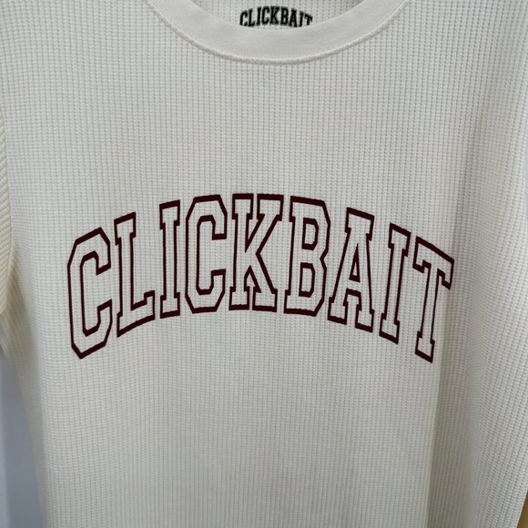 David Dobrik Clickbait Waffle Thermal Set sz M Medium NWOT Pajama Set Pants - Picture 3 of 8